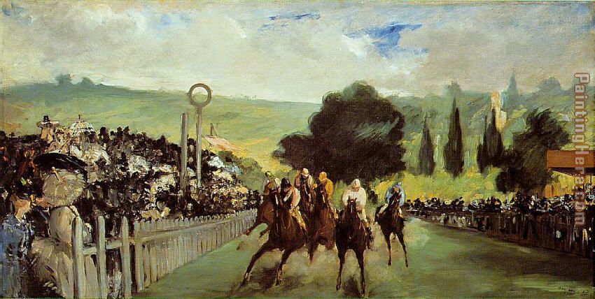 Racetrack Near Paris painting - Edouard Manet Racetrack Near Paris art painting